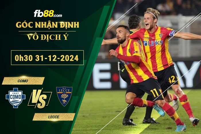 Fb88 soi kèo trận đấu Como vs Lecce