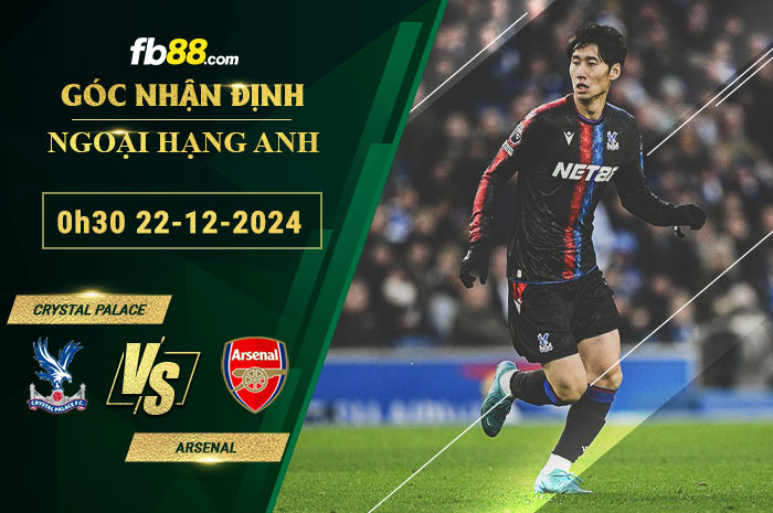 Fb88 soi kèo trận đấu Crystal Palace vs Arsenal