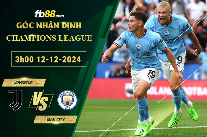 Fb88 soi kèo trận đấu Juventus vs Man City