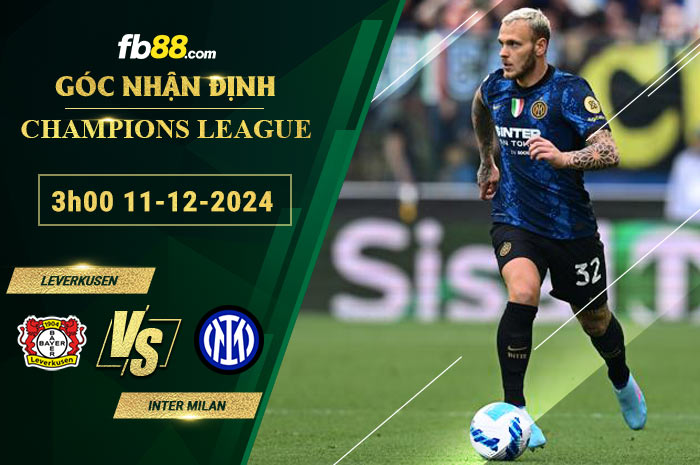 Fb88 soi kèo trận đấu Leverkusen vs Inter Milan