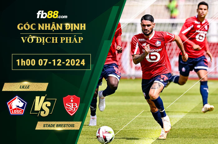 Fb88 soi kèo trận đấu Lille vs Stade Brestois