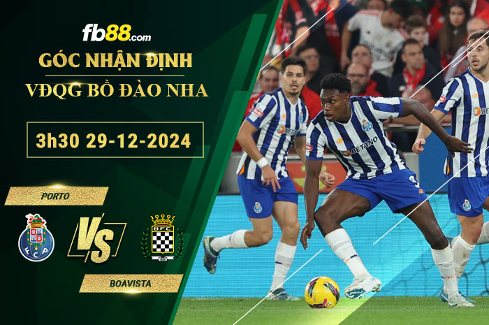 Fb88 soi kèo trận đấu Porto vs Boavista