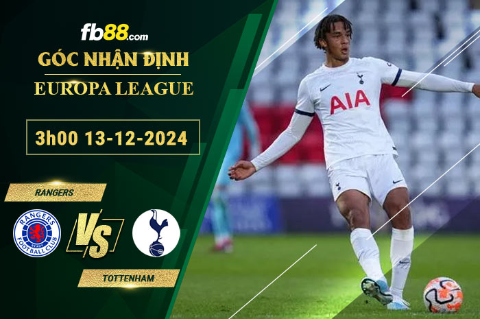 Fb88 soi kèo trận đấu Rangers vs Tottenham