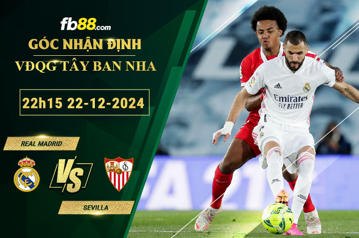 Fb88 soi kèo trận đấu Real Madrid vs Sevilla