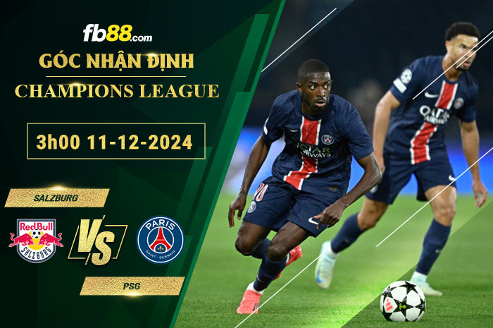 Fb88 soi kèo trận đấu Salzburg vs PSG
