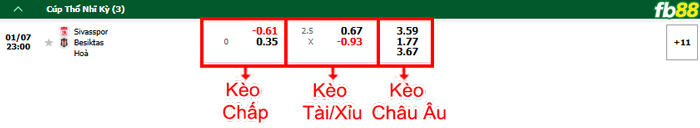 Fb88 bảng kèo trận đấu Sivasspor vs Besiktas