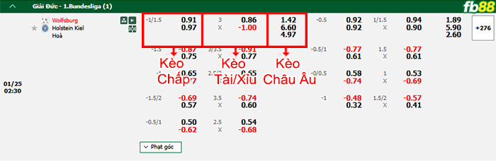 Fb88 bảng kèo trận đấu Wolfsburg vs Holstein Kiel