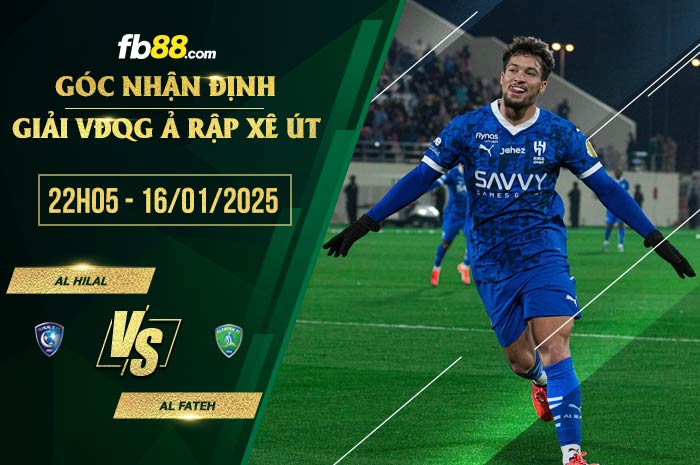 fb88-soi kèo Al Hilal vs Al Fateh