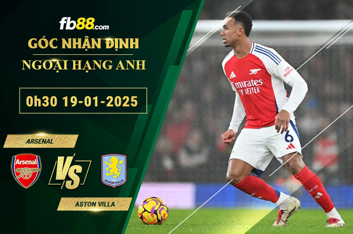 Fb88 soi kèo trận đấu Arsenal vs Aston Villa