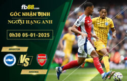 Fb88 bảng kèo trận đấu Brighton vs Arsenal