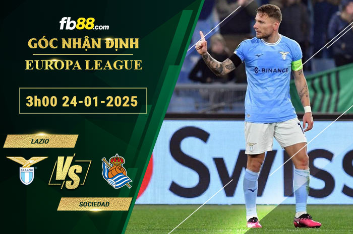 Fb88 soi kèo trận đấu Lazio vs Sociedad