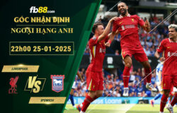 Fb88 soi kèo trận đấu Liverpool vs Ipswich