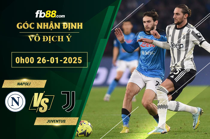 Fb88 soi kèo trận đấu Napoli vs Juventus