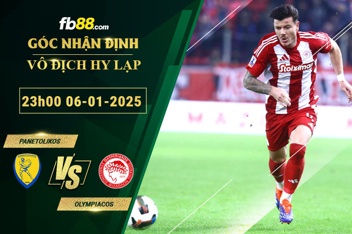 Fb88 soi kèo trận đấu Panetolikos vs Olympiacos
