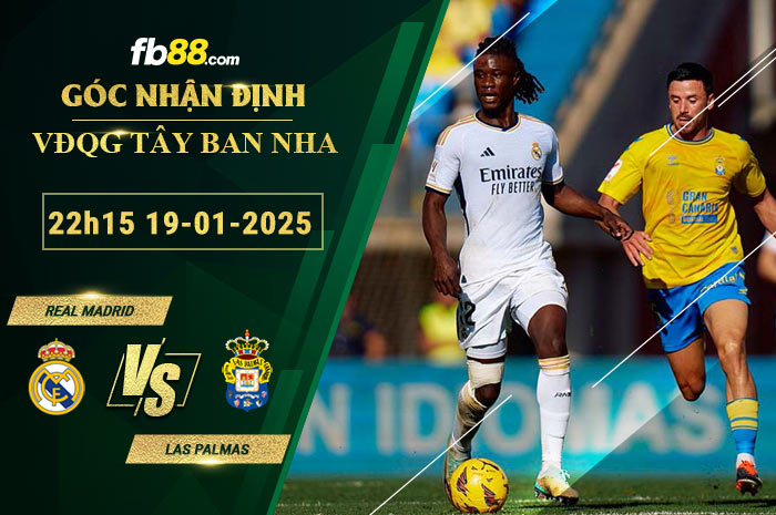 Fb88 soi kèo trận đấu Real Madrid vs Las Palmas