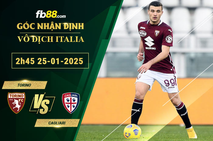 Fb88 soi kèo trận đấu Torino vs Cagliari