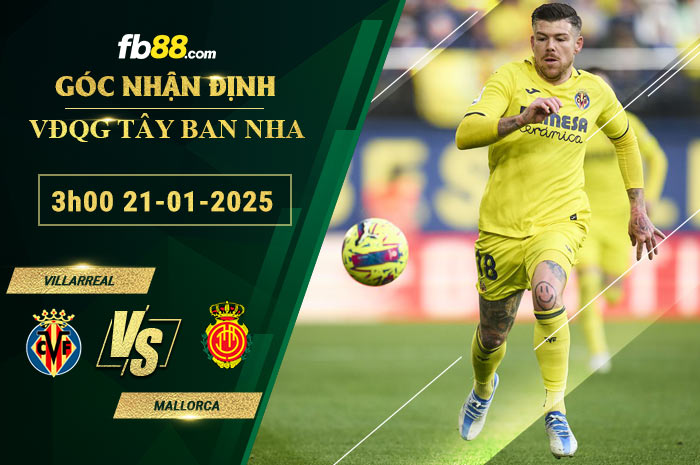 Fb88 soi kèo trận đấu Villarreal vs Mallorca