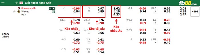 fb88-bảng kèo trận đấu Bournemouth vs Wolves