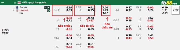 fb88-bảng kèo trận đấu Everton vs Liverpool