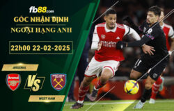 Fb88 soi kèo trận đấu Arsenal vs West Ham