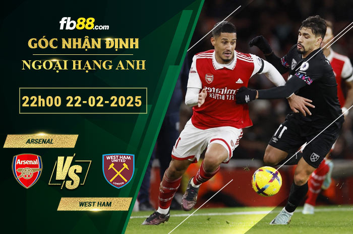 Fb88 soi kèo trận đấu Arsenal vs West Ham