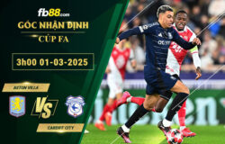 Fb88 soi kèo trận đấu Aston Villa vs Cardiff City