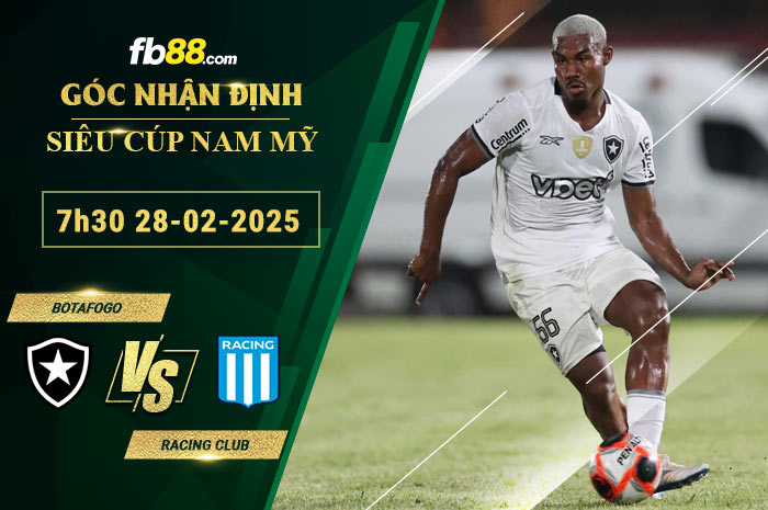 Fb88 soi kèo trận đấu Botafogo vs Racing Club