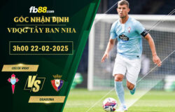 Fb88 soi kèo trận đấu Celta Vigo vs Osasuna