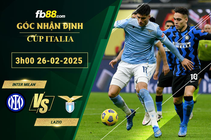 Fb88 soi kèo trận đấu Inter Milan vs Lazio