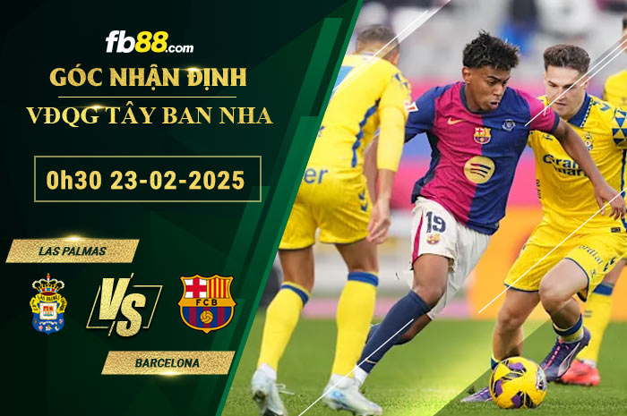 Fb88 soi kèo trận đấu Las Palmas vs Barcelona