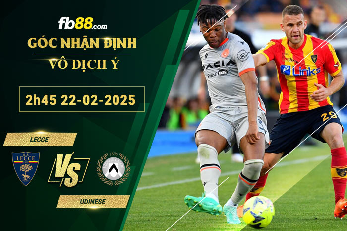 Fb88 soi kèo trận đấu Lecce vs Udinese