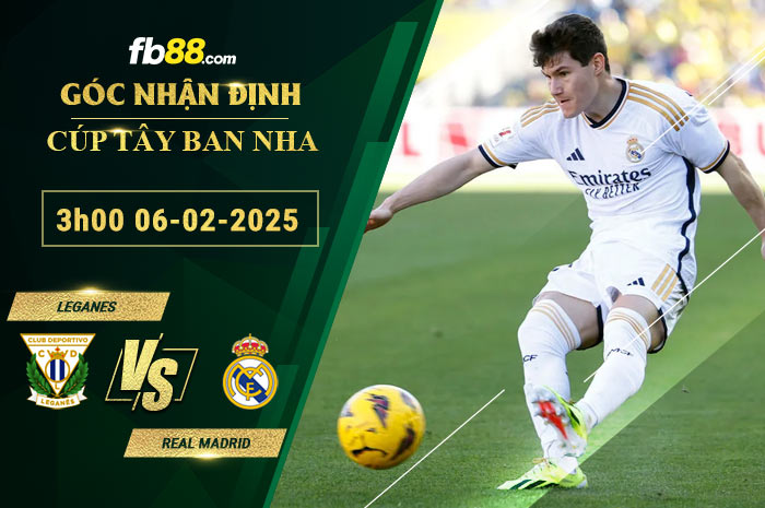 Fb88 soi kèo trận đấu Leganes vs Real Madrid