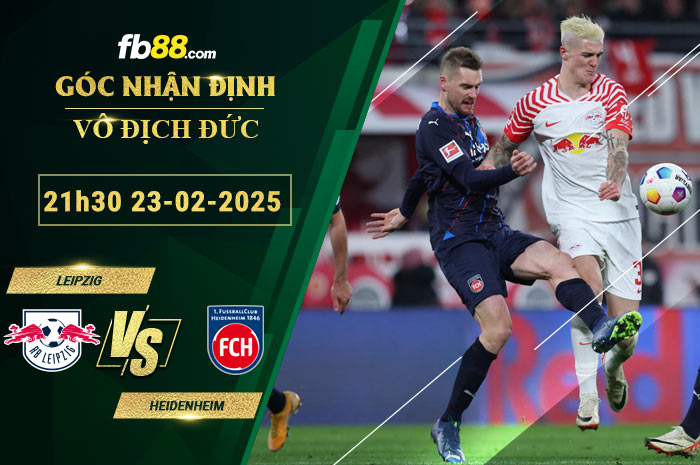 Fb88 soi kèo trận đấu Leipzig vs Heidenheim