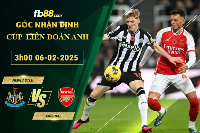 Fb88 soi kèo trận đấu Newcastle vs Arsenal