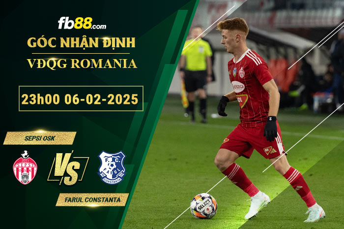 Fb88 soi kèo trận đấu Sepsi OSK vs Farul Constanta