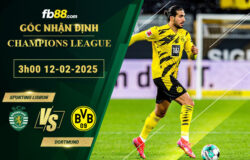 Fb88 soi kèo trận đấu Sporting Lisbon vs Dortmund