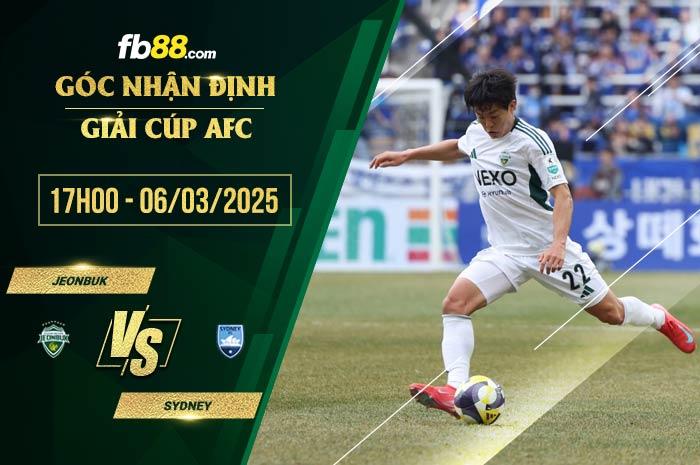 fb88-soi kèo Jeonbuk vs Sydney