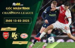 Fb88 soi kèo trận đấu Arsenal vs PSV