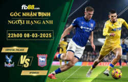 Fb88 soi kèo trận đấu Crystal Palace vs Ipswich