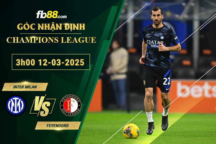 Fb88 soi kèo trận đấu Inter Milan vs Feyenoord