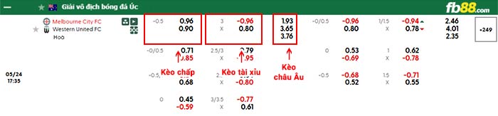 fb88-bảng kèo trận đấu Melbourne City vs Western United