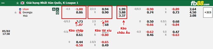 fb88-bảng kèo trận đấu Ulsan vs Gwangju