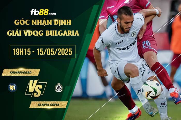 fb88-soi kèo Krumovgrad vs Slavia Sofia