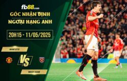 fb88-soi kèo Man Utd vs West Ham