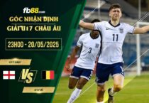 fb88-soi kèo U17 Anh vs U17 Bỉ