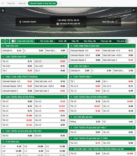 fb88-ty-le-tran-dau-Colorado-Rapids-vs-Salt-Lake-18-05-2025