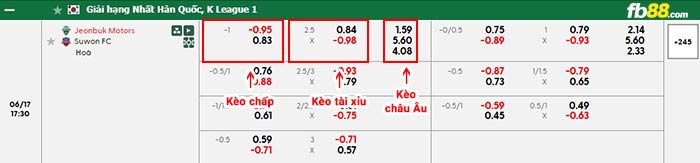 fb88-bảng kèo trận đấu Jeonbuk vs Suwon