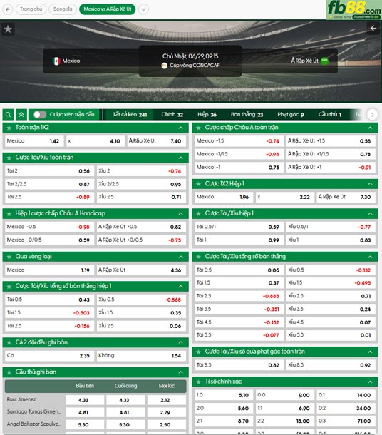 fb88-ty-le-tran-dau-Mexico-vs-Saudi-Arabia-29-06-2025