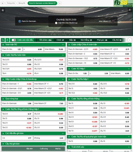 fb88-thong-so-tran-dau-PSG-vs-Inter-Miami-29-06-2025