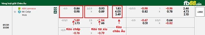 fb88-bảng kèo trận đấu AEK Larnaca vs NK Celj